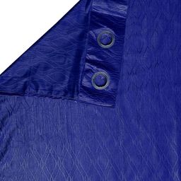 Cortina Set of 2 Blue Embossed Abstract Print Polyester Long Door Curtains image 2