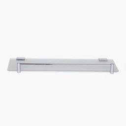 Home Centre Transparent Solid Rectangular Glass Shelf image 2