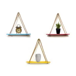 VAH Kya Bat Hai !! Set of 3 Woodden Floating Shelves-picture-42