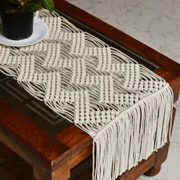 Decazone  Macrame Cotton Table Runner-51