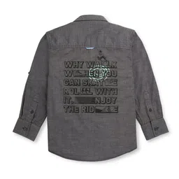 Gini and Jony Boys Typography Printed Cotton Shirt-image-29