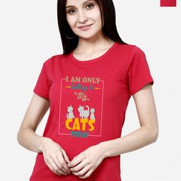 CHOZI Round Neck Pack of 2 Graphic Printed Cotton T-Shirt-image-71
