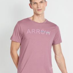Arrow New York Typographic Printed Cotton T-Shirt-picture-35