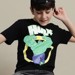 Kids Ville Boys Hulk Printed Pure Cotton T-Shirt-image-36