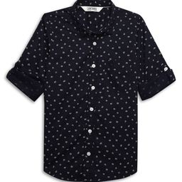 Cantabil Boys Micro Ditsy Printed Roll-Up Sleeves Comfort Cotton Casual Shirt-image-21