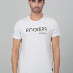 Cantabil Typography Printed Round Neck Short Sleeves Cotton T-shirt-image-49