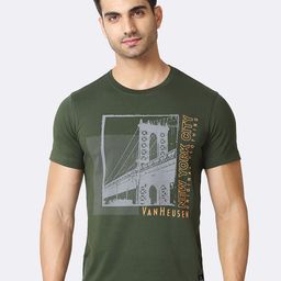 Van Heusen Athleisure Chest Print Crew Neck Short Sleeve T-Shirt-image-51