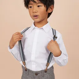 H&M Boys White Easy-Iron Shirt-image-44