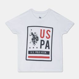 U.S. Polo Assn. Kids Boys Graphic Printed Pure Cotton T-shirt-picture-35