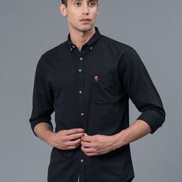 Red Tape Button-Down Collar Regular Fit Pure Cotton Casual Shirt-image-21