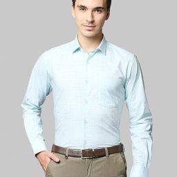 Park Avenue Men Blue Slim Fit Printed Formal Shirt-image-59