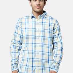 YU by Pantaloons Men Slim Fit Checked Casual Shirt-image-56
