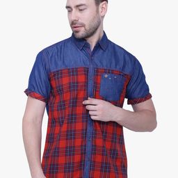 Kuons Avenue Men Maroon Smart Slim Fit Checked Casual Shirt-image-81