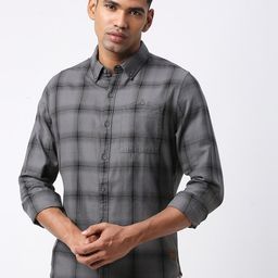 Thomas Scott Men Premium Slim Fit Tartan Checked Casual Pure Cotton Shirt-image-16
