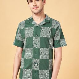 7 Alt by Pantaloons Ethnic Motifs Printed Slim Fit Cotton Casual Shirt-image-45