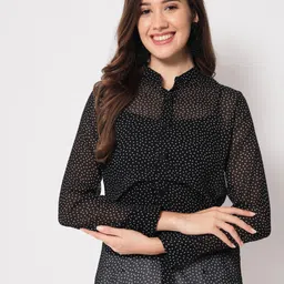 CHARMGAL Women Classic Slim Fit Printed Casual Shirt-picture-56