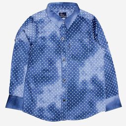 KiddoPanti Boys Blue & White Smart Printed Casual Shirt-image-65