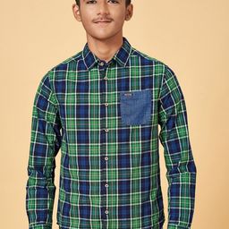 Coolsters by Pantaloons Boys Gingham Checked Cotton Casual Shirt-image-36