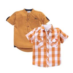 TONYBOY Boys Pack of 2 Premium Buffalo Checked Casual Shirt-image-14