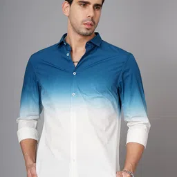 British Club Smart Slim Fit Faded Cotton Casual Shirt-picture-25