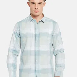 METTLE Tartan Checked Cotton Casual Shirt-image-26