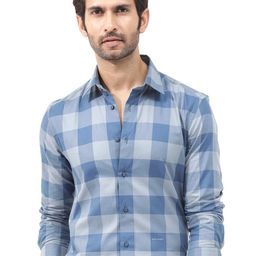 RARE RABBIT Men Amos Regular Fit Classic Buffalo Checked Shirt-image-68