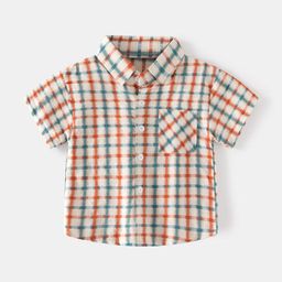 StyleCast Boys White & Red Checked Regular Fit Casual Shirt-image-67