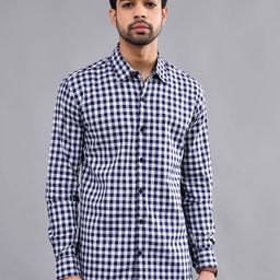 DEZANO Modern Gingham Checks Casual Shirt-image-51