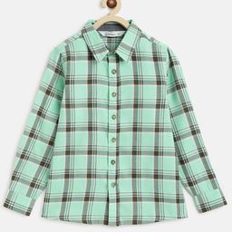 Campana  Boys Buffalo Checked Pure Cotton Twill Casual Shirt-image-77