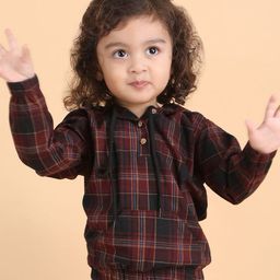 Polka Tots Boys Tartan Checks Opaque Checked Casual Shirt-image-20