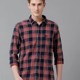 Voi Jeans Tartan Checked Pure Cotton Casual Shirt-picture-40