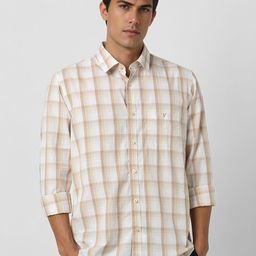 Van Heusen Sport Men Slim Fit Gingham Checked Cotton Casual Shirt-picture-49