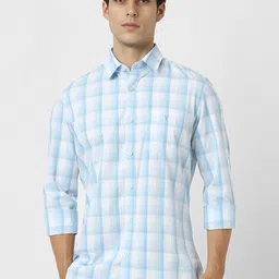 Van Heusen Sport Men Slim Fit Checked Cotton Casual Shirt-image-87