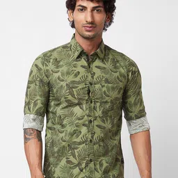 SPYKAR Floral Printed Cotton Shirt-image-20