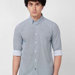 SPYKAR Micro Ditsy Printed Cotton Casual Shirt-image-28