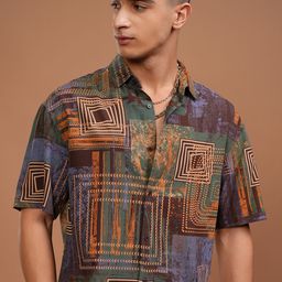 KETCH Men Opaque Printed Casual Shirt-image-59
