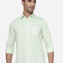 Greenfibre Micro Ditsy Printed Pure Cotton Casual Shirt-image-69
