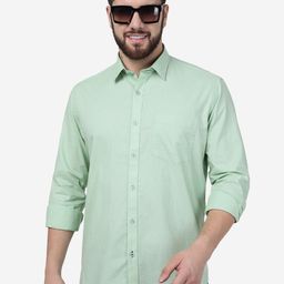 Greenfibre Micro Disty Printed Casual Cotton Shirt-picture-49