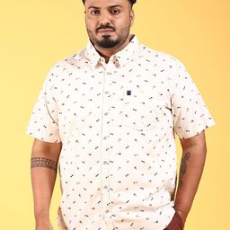 HARDSODA Plus Size Conversational Printed Casual Shirt-image-21