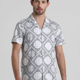 Jack & Jones Ethnic Motifs Printed Pure Cotton Casual Shirt-picture-7
