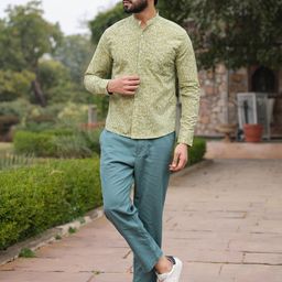 SANSKRUTIHOMES Straight Abstract Printed Opaque Cotton Casual Shirt-image-73