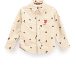 U.S. Polo Assn. Kids Boys Classic Conversational Printed Oxford Pure Cotton Casual Shirt-image-92