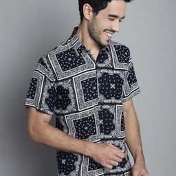 JAINISH Classic Fit Ethnic Motifs Printed Casual Shirt-image-55