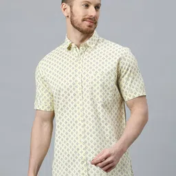 Klub Fox Men Slim Fit Opaque Printed Casual Shirt-picture-14