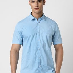 Peter England Casuals Slim Fit Cotton Opaque Printed Casual Shirt-image-77