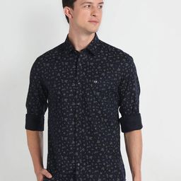 Arrow Sport Slim Fit Floral Printed Cotton Casual Shirt-image-71