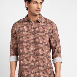 Being Human Slim Fit Floral Printed Casual Shirt-image-88