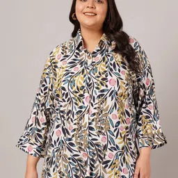 VINAAN Women Floral Opaque Printed Casual Shirt-55