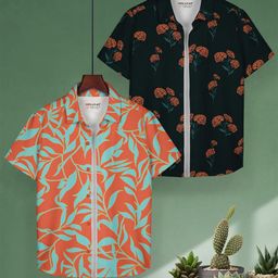 HELLCAT Boys Floral Opaque Printed Casual Shirt-picture-32