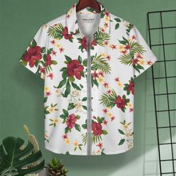 HELLCAT Boys Floral Opaque Printed Casual Shirt-image-80
